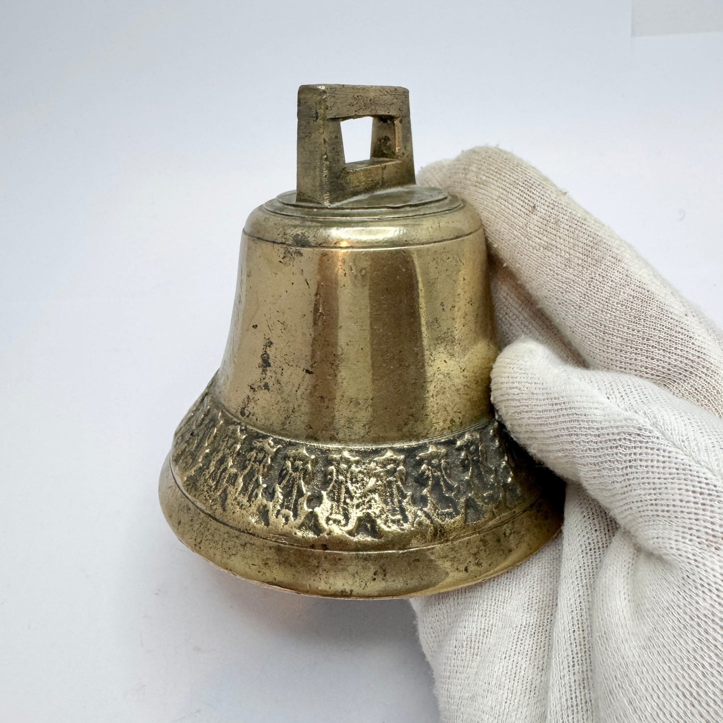Sweden ca 1850s. Antique Bronze Dinner Bell (Vällingklocka)
