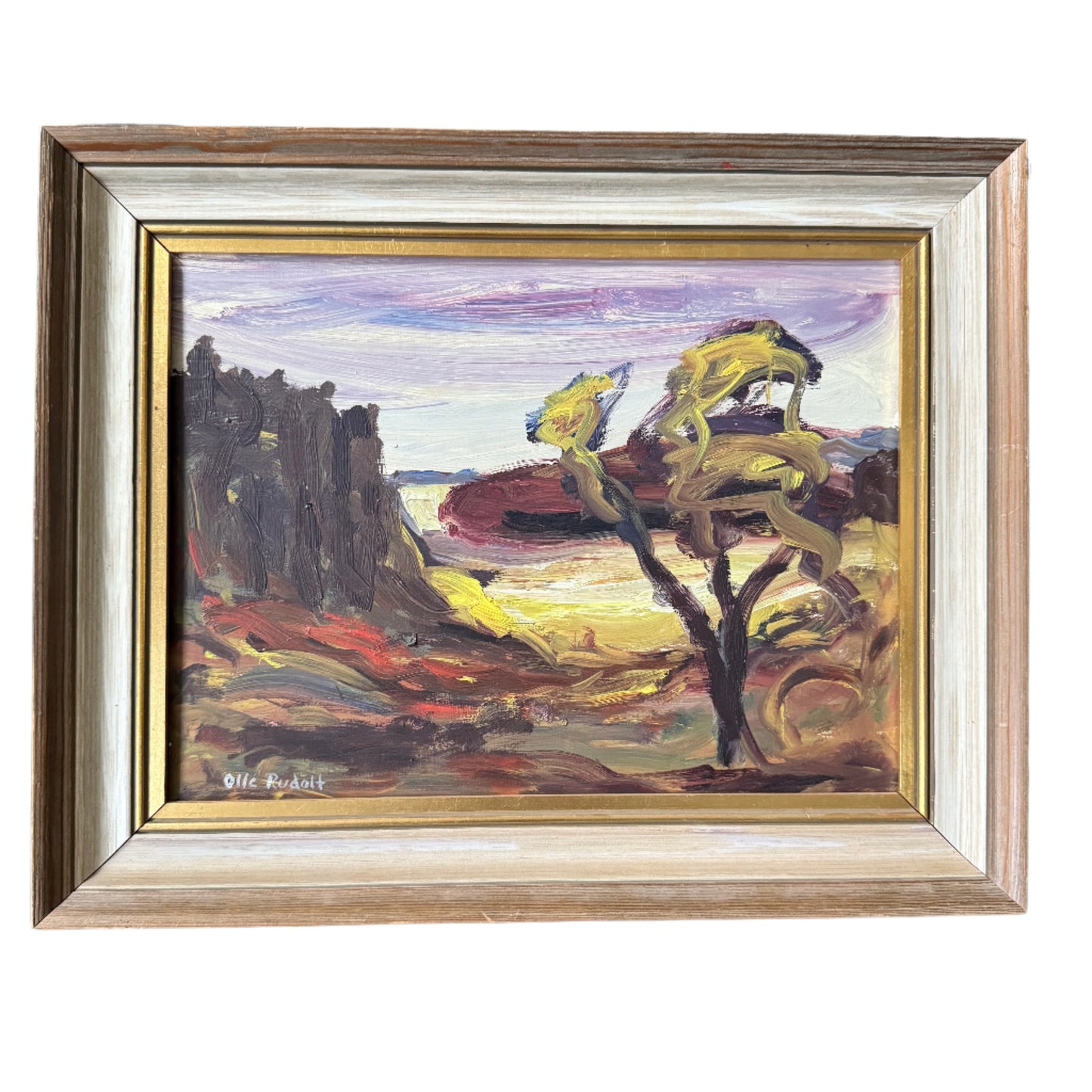 Tisselskog. Vintage Swedish Oil Painting.