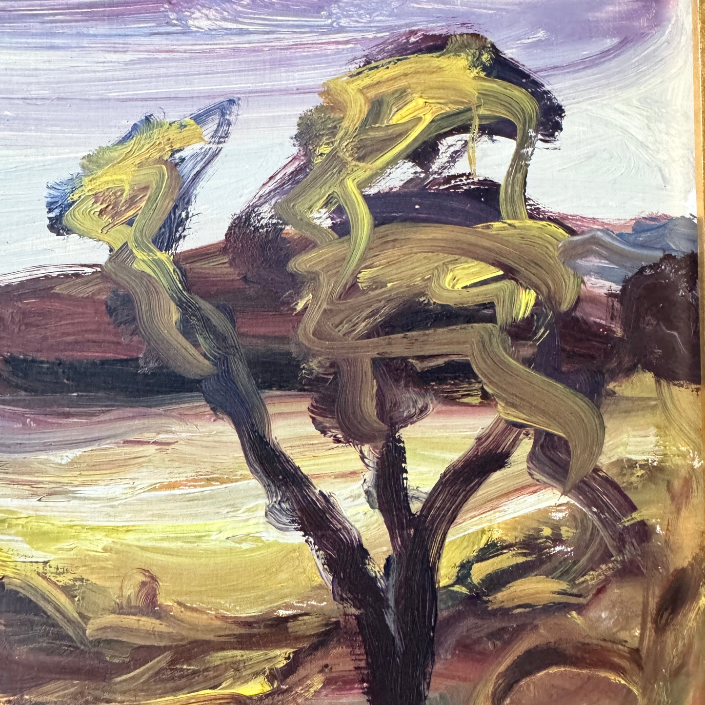 Tisselskog. Vintage Swedish Oil Painting.