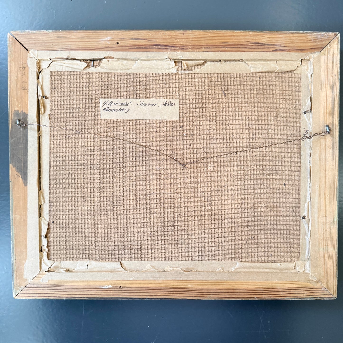 Summer in Skåne 1930-40s. Vintage Swedish Oil Painting.