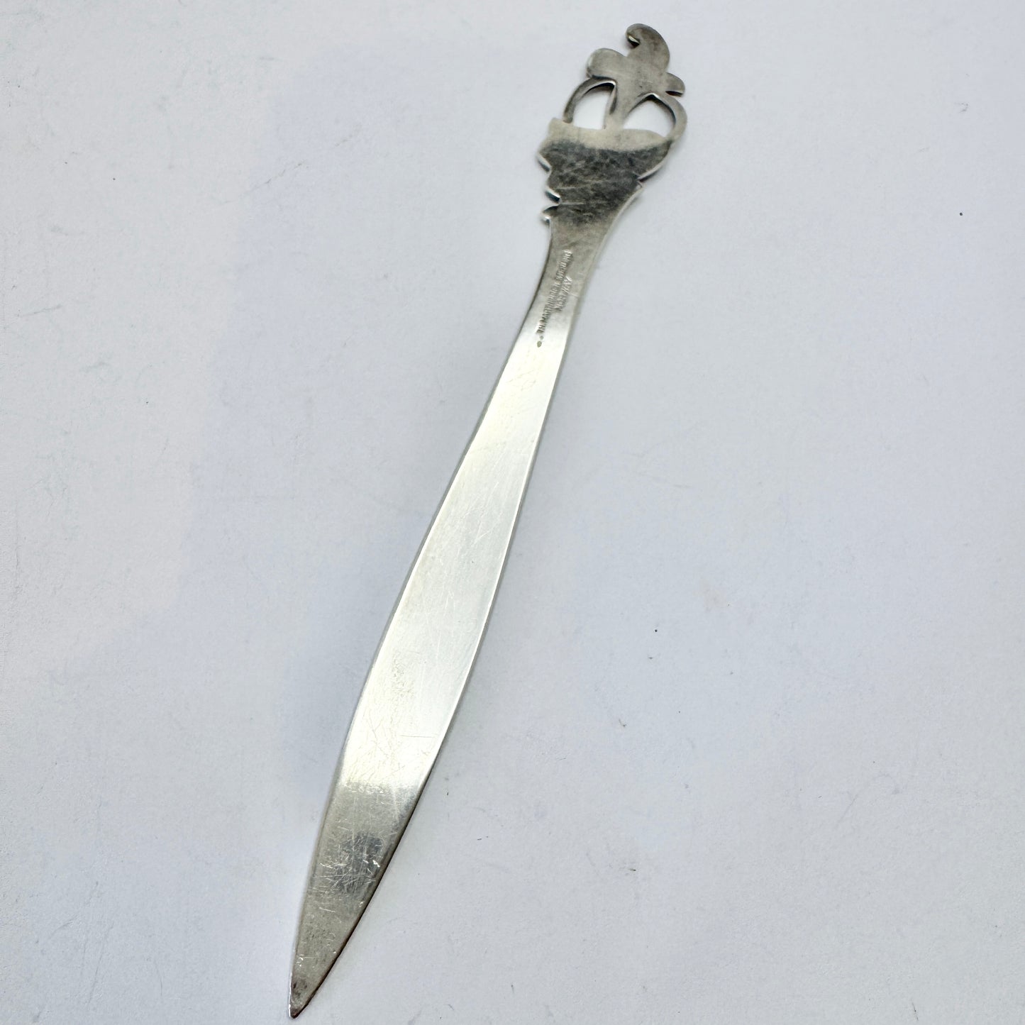 Th. Marthinsen, Norway. Vintage Sterling Silver Enamel Letter Opener.
