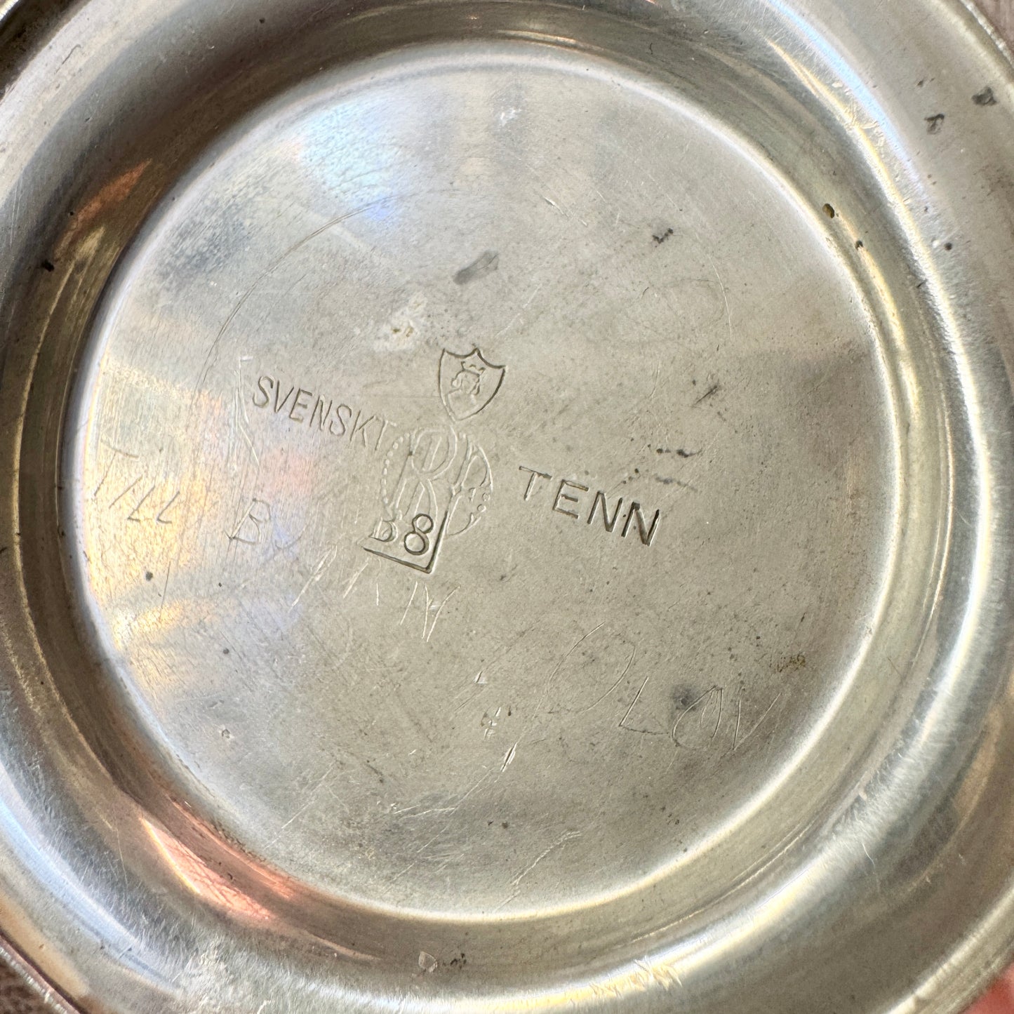 Sweden ca 1930. Pewter Art Deco.