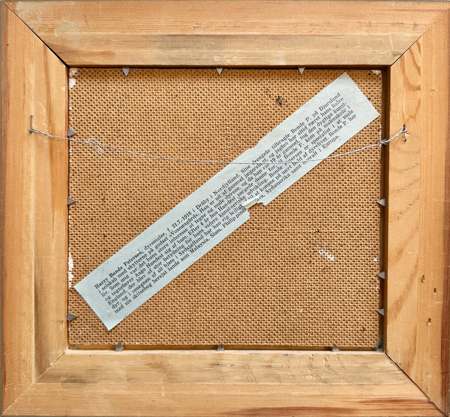 A Hand to Follow. Vintage Danish Oil Painting by Harry Bonde Petersen.