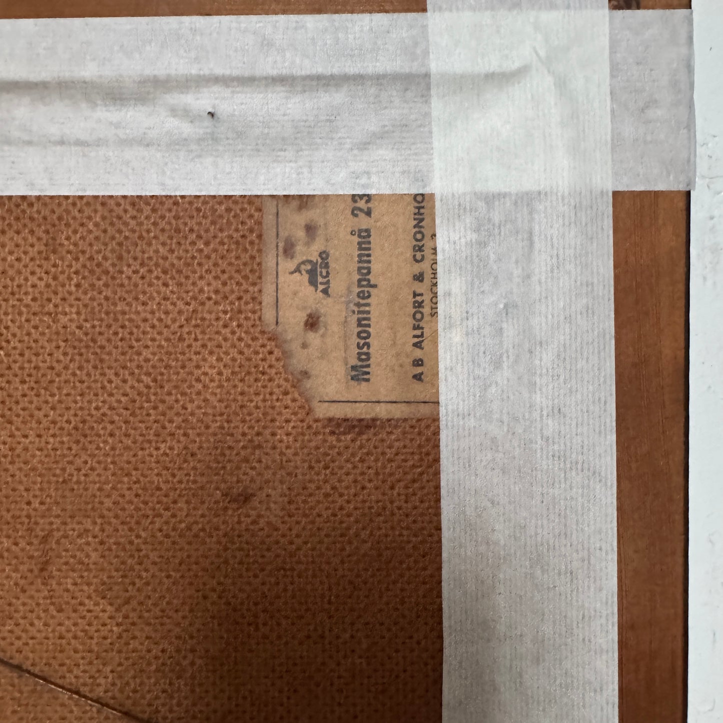 After the Cold 1947. Vintage Swedish Oil Painting.