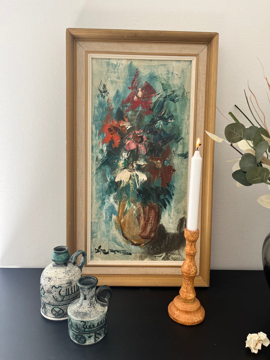 “Wild Bouquet” – Vintage Floral Still Life Painting