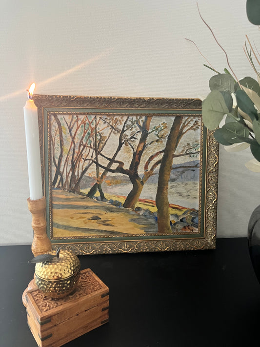 “Whispers of Early Spring” – Swedish Vintage Landscape Painting