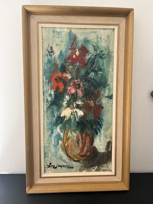 “Wild Bouquet” – Vintage Floral Still Life Painting