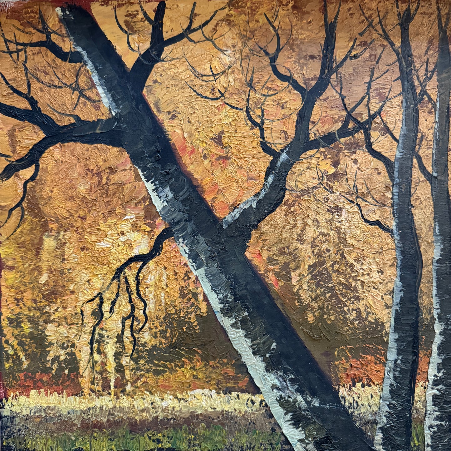 I am Still Standing 1966. Vintage Oil Painting by Simon Kramer.