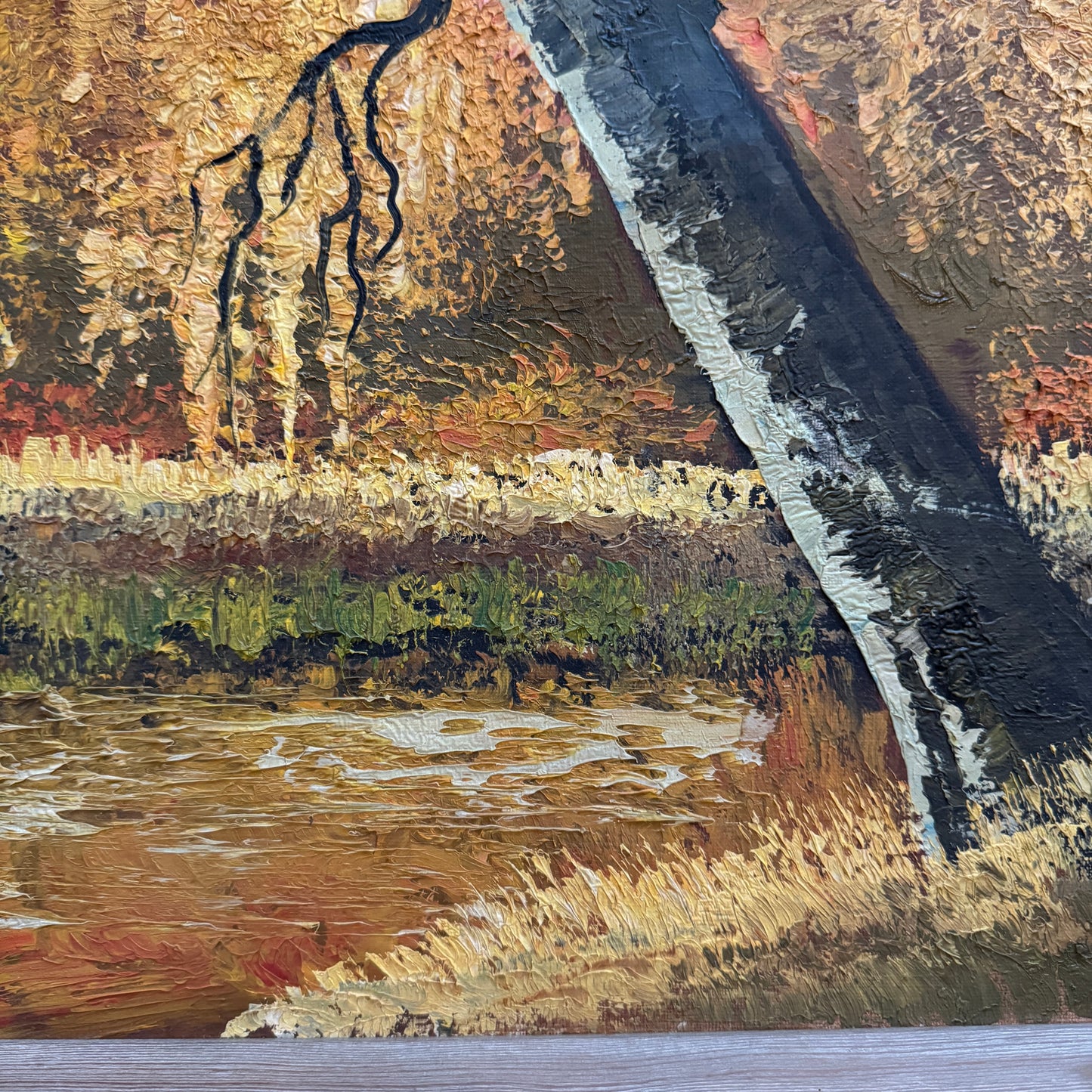 I am Still Standing 1966. Vintage Oil Painting by Simon Kramer.