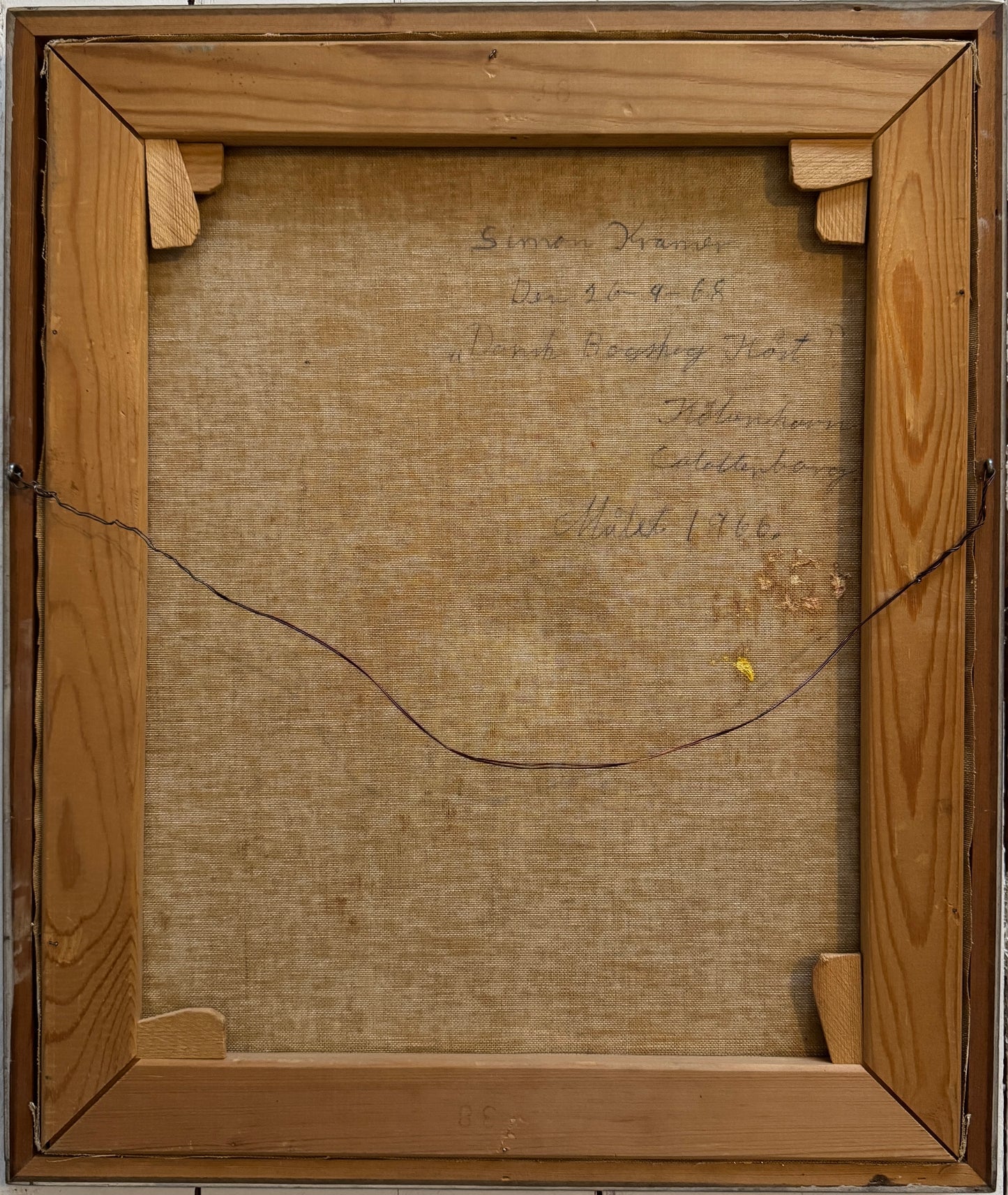 I am Still Standing 1966. Vintage Oil Painting by Simon Kramer.