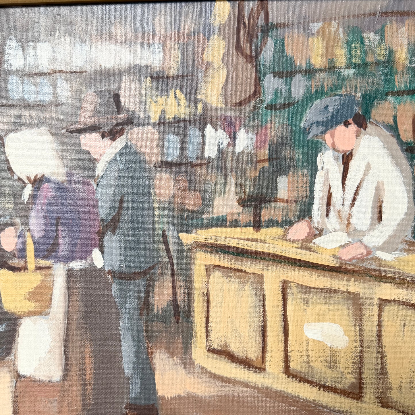Lanthandeln. Vintage Swedish Oil Painting, by Helge Strand