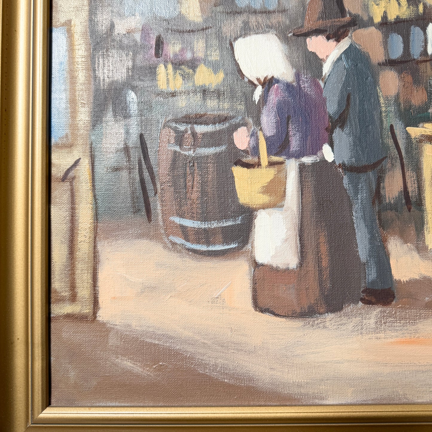 Lanthandeln. Vintage Swedish Oil Painting, by Helge Strand