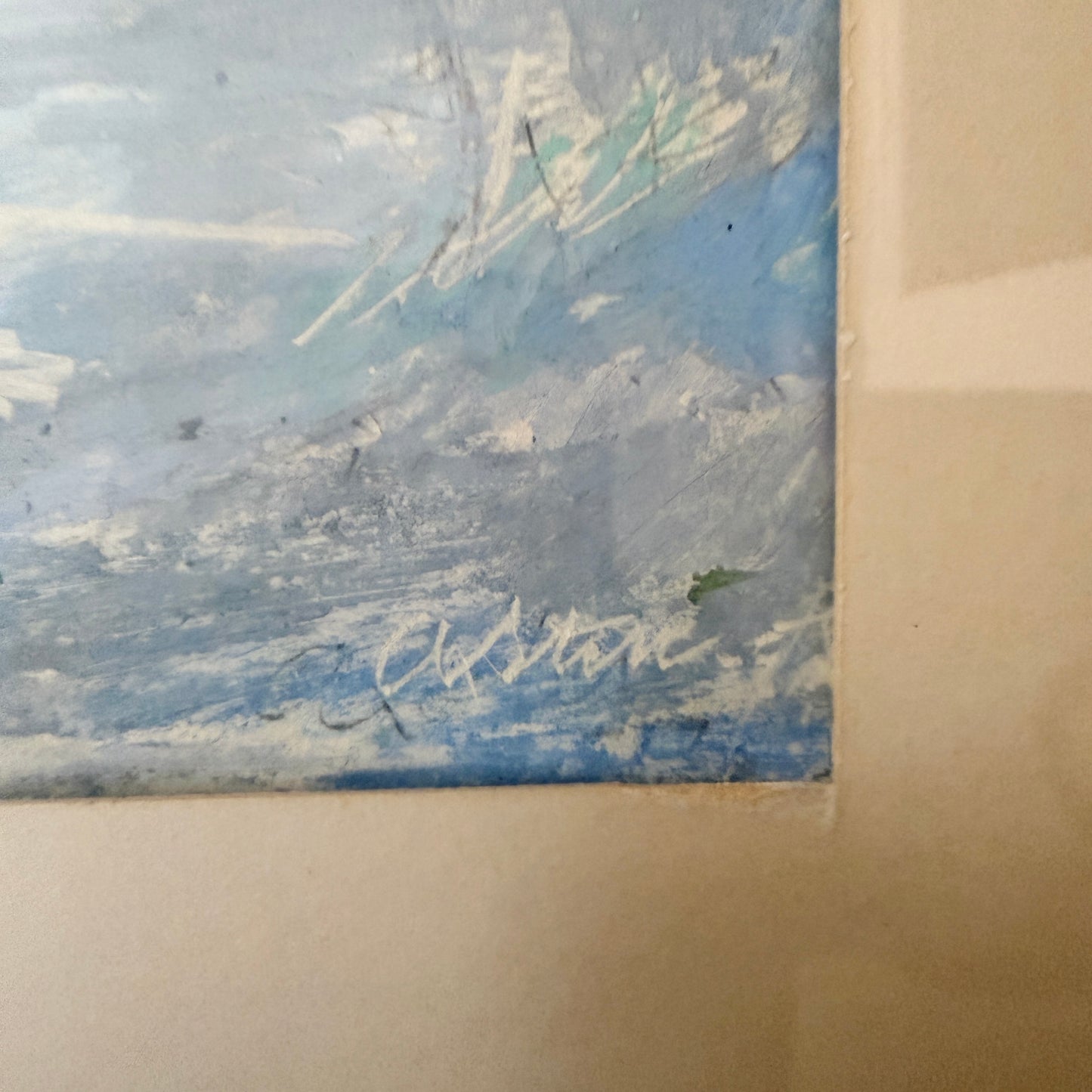 Scandi Summer Nights. Vintage Scandinavian Pastel Painting.