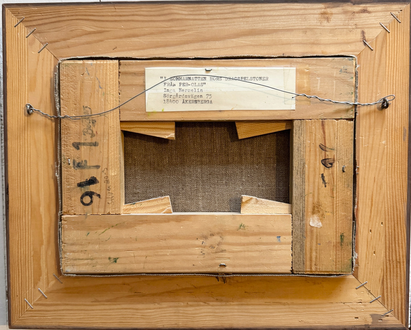 On the summer night, accordion music can be heard from Per-Olas by Inga Hermelin