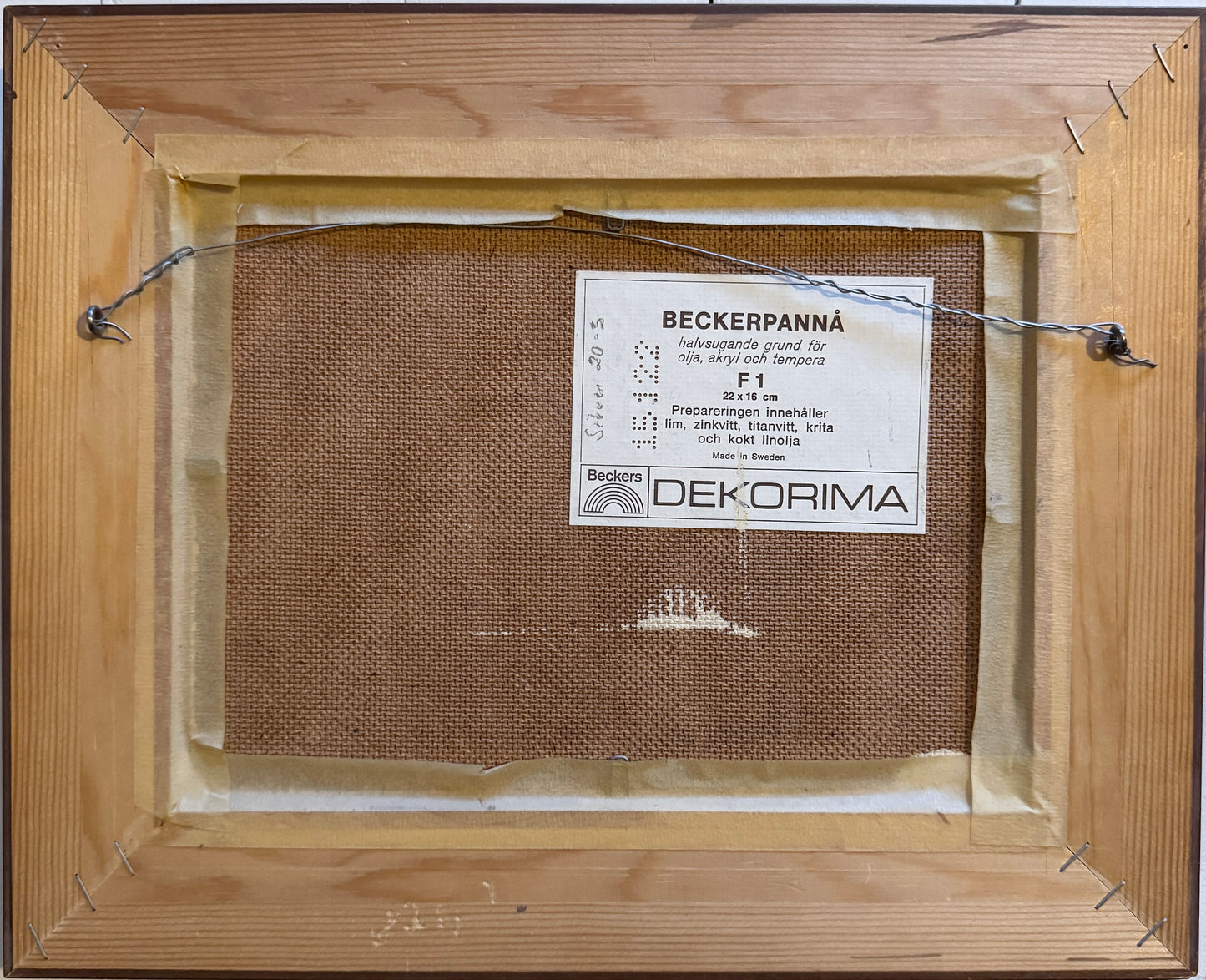 Roses and Kisses. Vintage Swedish Oil Painting by Inga Hermelin