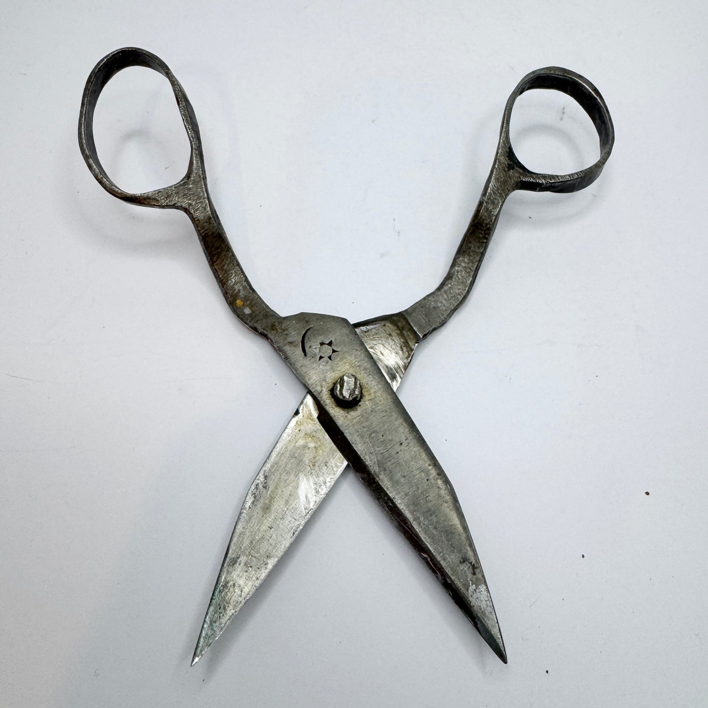Scandinavia early 1800s. Antique Georgian Iron Pair of Scissors