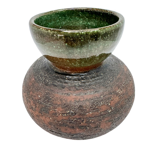 Ulla & Gustav Kraitz. Sweden ca 1970s. Vintage Glazed Stoneware Vase.