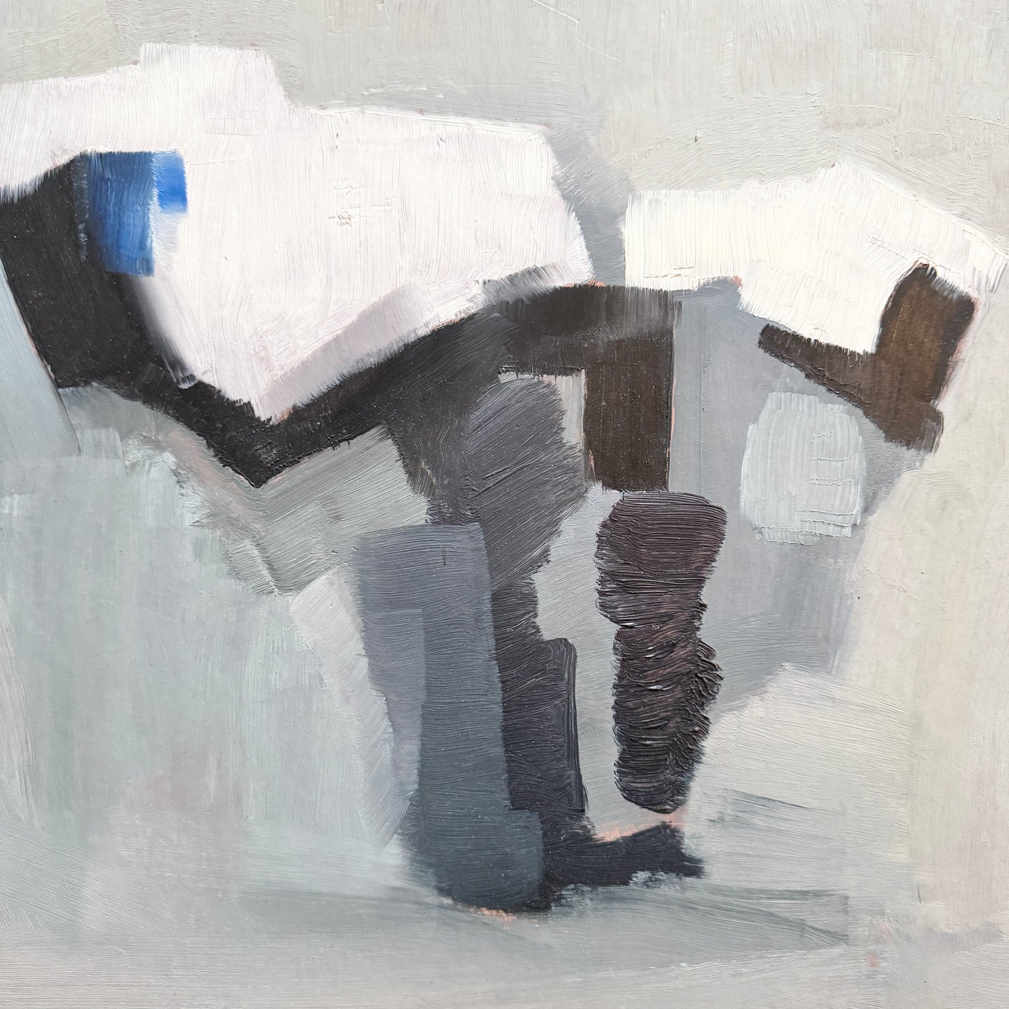 Quiet Tension. Vintage Abstract Oil Painting by Bror Stormats (attributed)