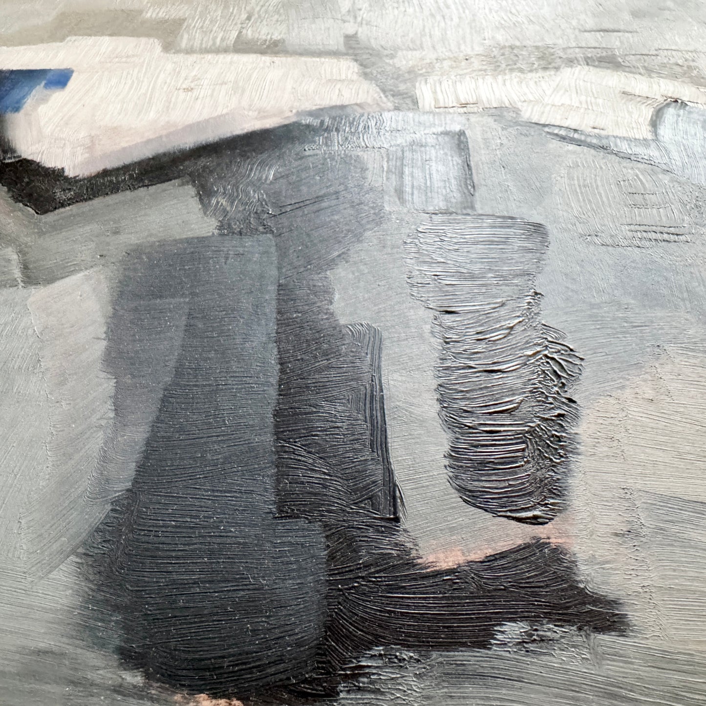 Quiet Tension. Vintage Abstract Oil Painting by Bror Stormats (attributed)
