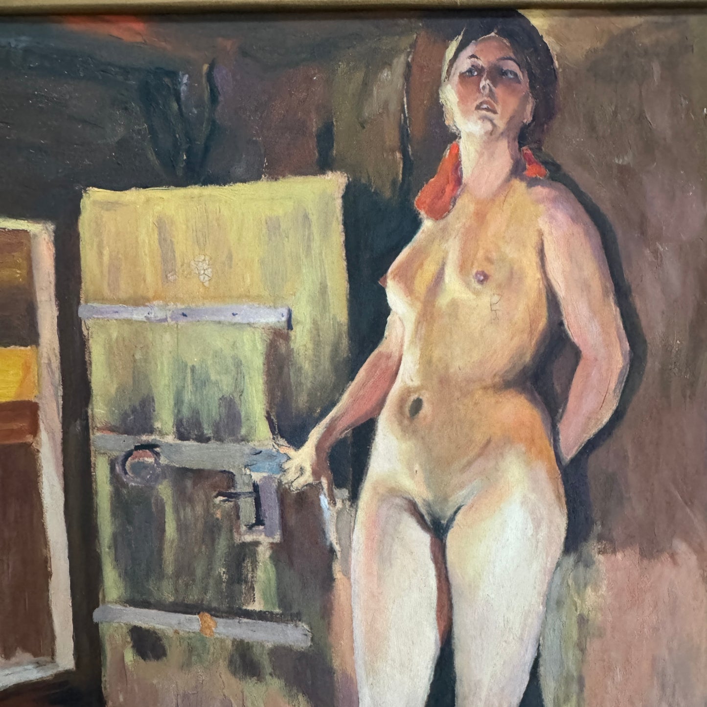 The Warm Room, 1943. Vintage Swedish Oil Painting.