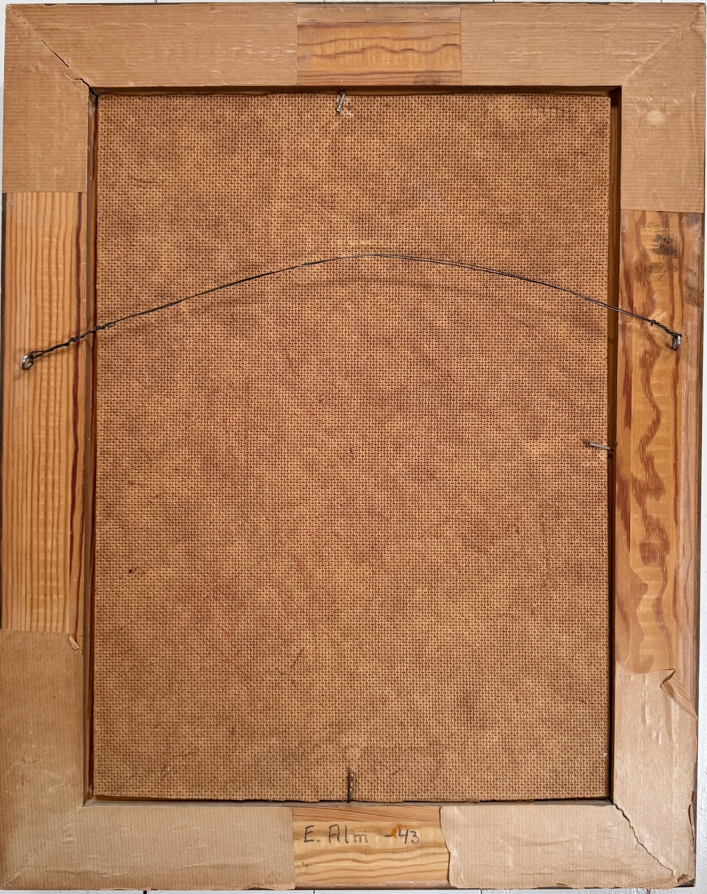 The Warm Room, 1943. Vintage Swedish Oil Painting.