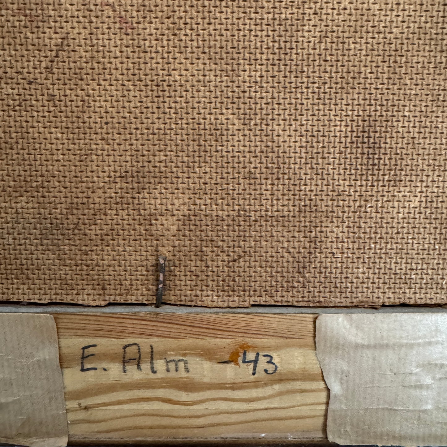 The Warm Room, 1943. Vintage Swedish Oil Painting.