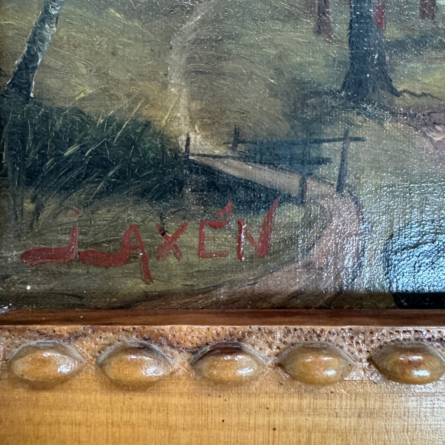 Memories of Northern Summer. Antique Swedish Oil Painting.