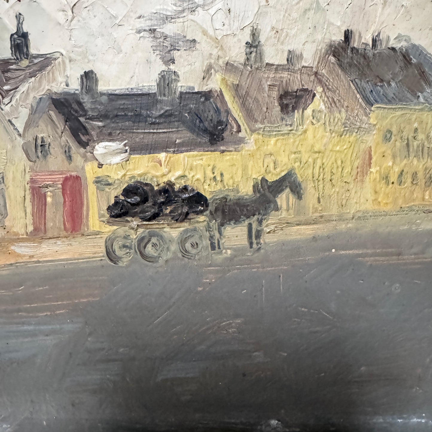 Old Helsingborg. Vintage Oil Painting by Oluf Wolmer Jacobsen