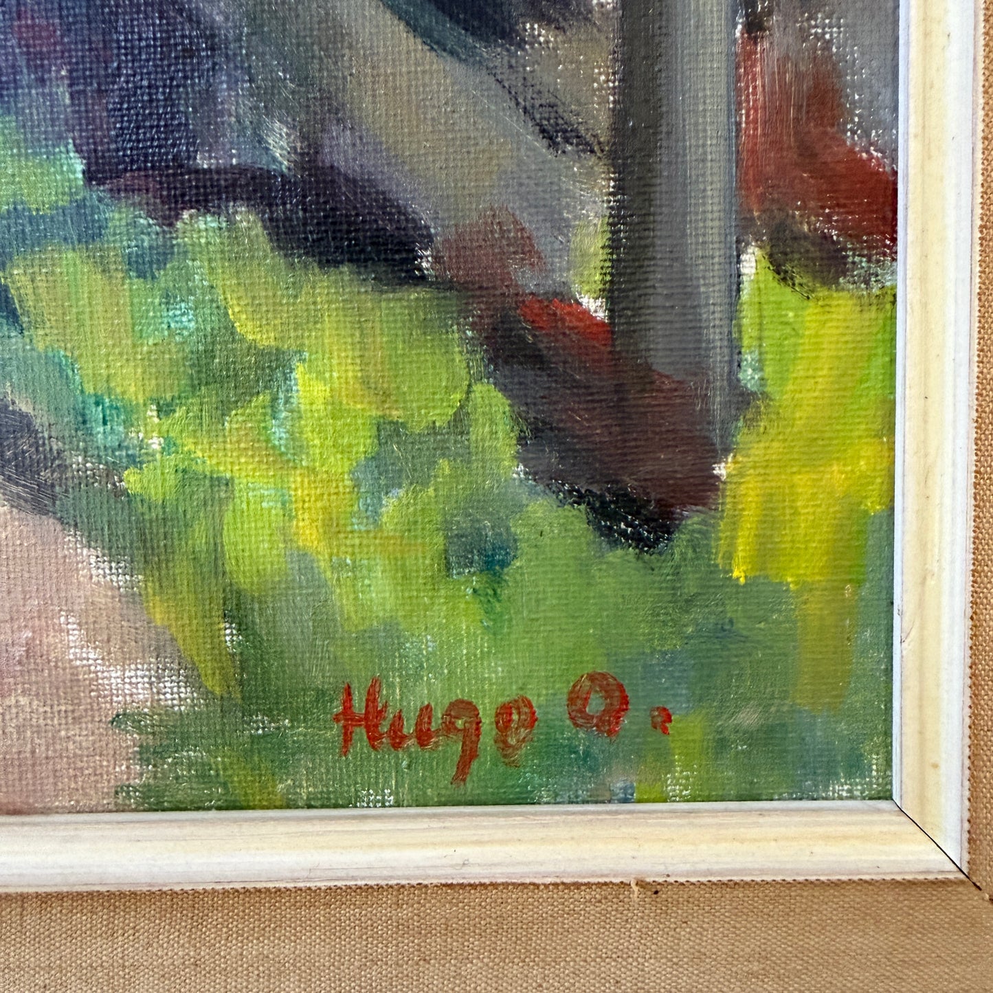Summer Day in Bohuslän. Vintage Swedish Oil Painting by Karl Hugo Olsson