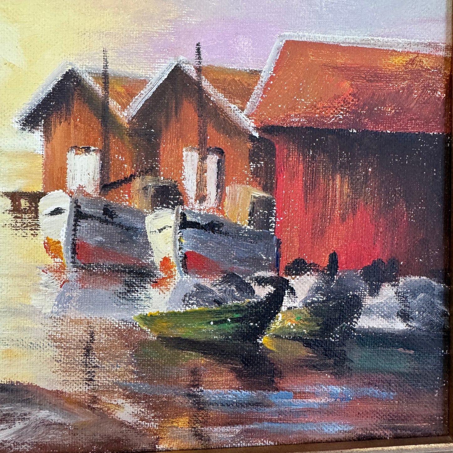 Bohuslän. Vintage Swedish Oil Painting