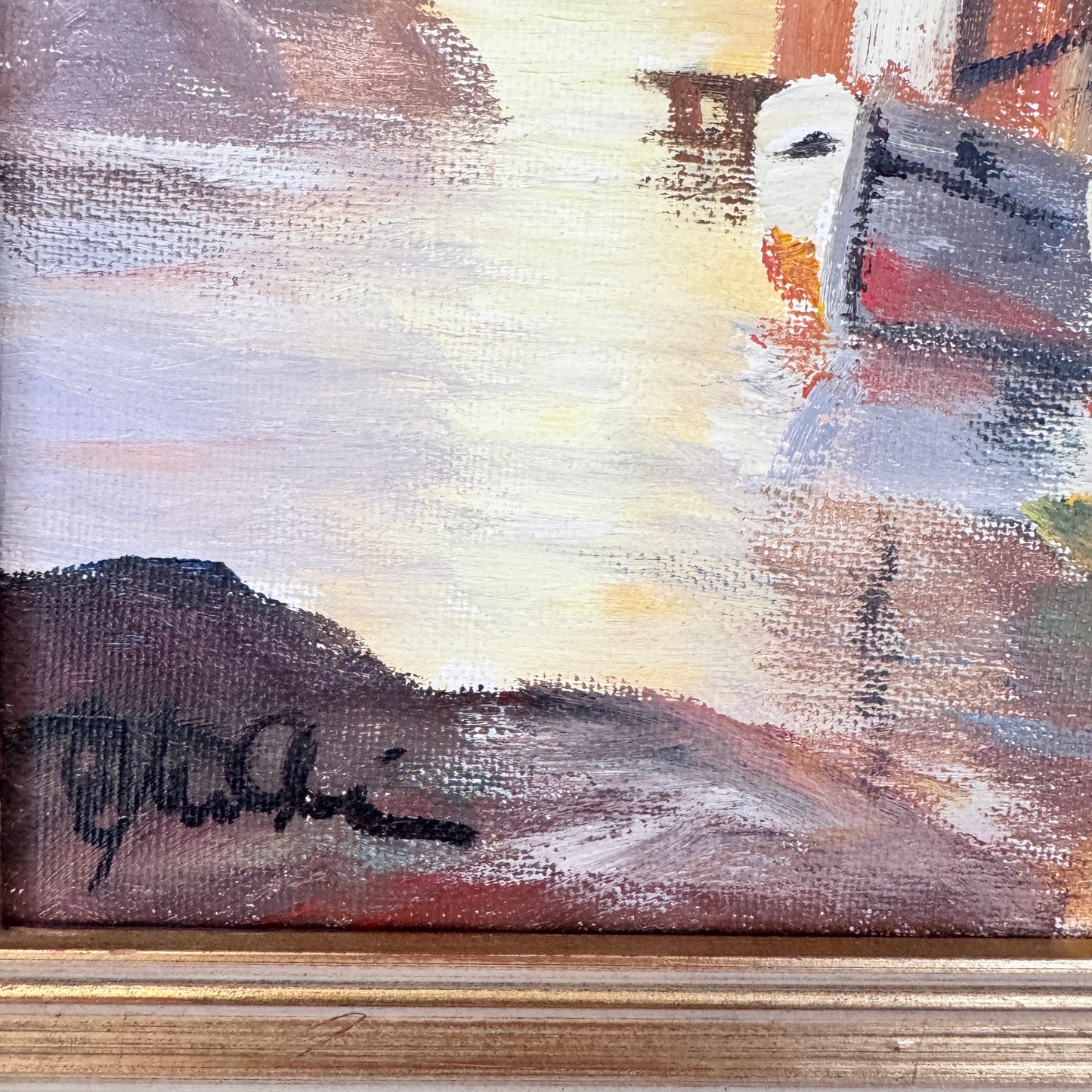 Bohuslän. Vintage Swedish Oil Painting
