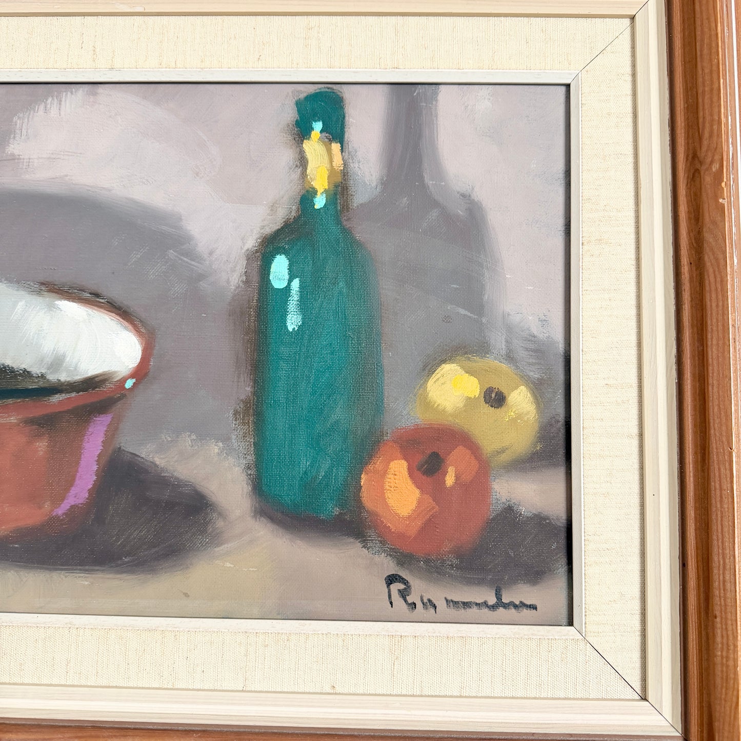 Nordic Still Life. Large Vintage Swedish Oil Painting by Kurt Rosander