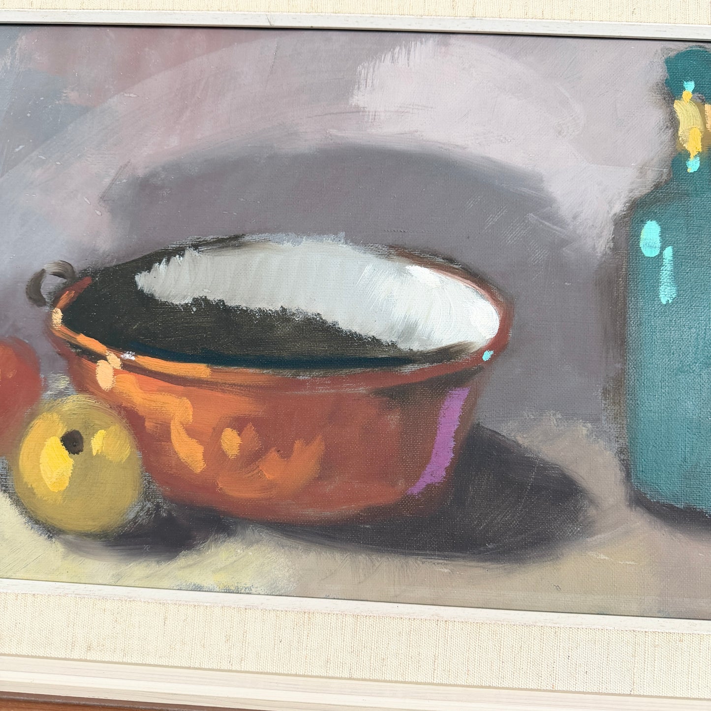 Nordic Still Life. Large Vintage Swedish Oil Painting by Kurt Rosander