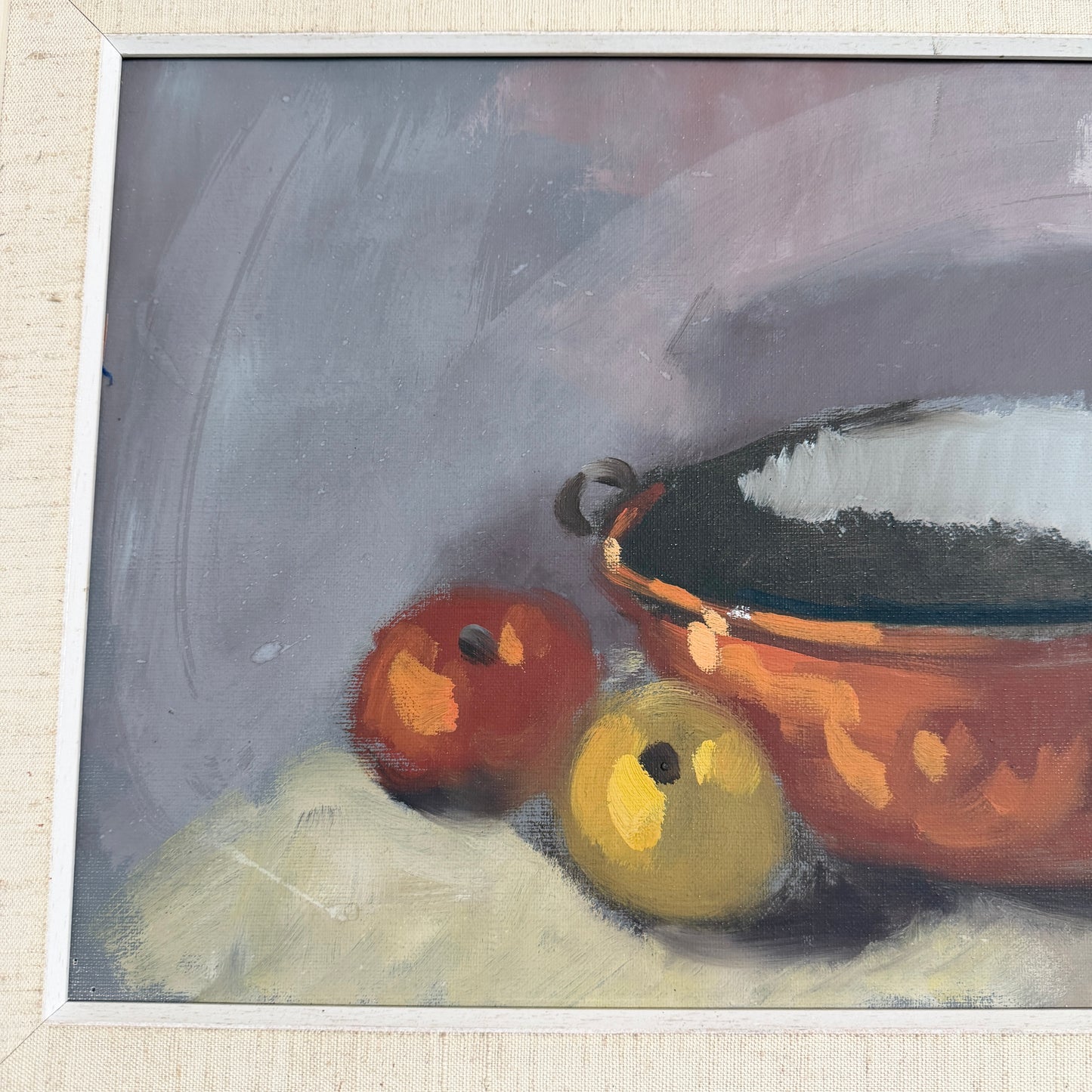 Nordic Still Life. Large Vintage Swedish Oil Painting by Kurt Rosander