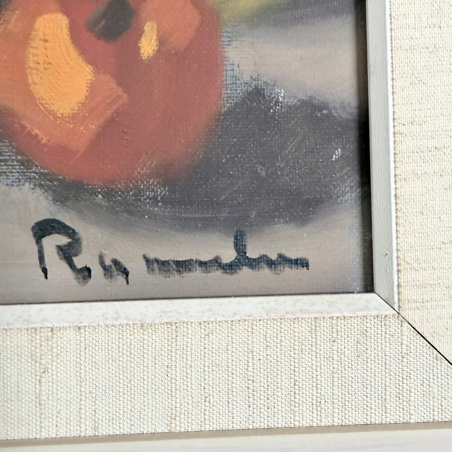 Nordic Still Life. Large Vintage Swedish Oil Painting by Kurt Rosander