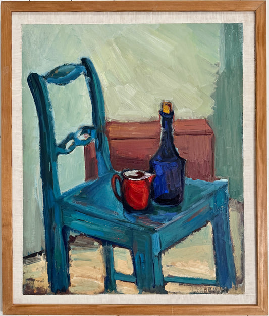 Everyday Balance. Vintage Swedish Still Life Oil Painting