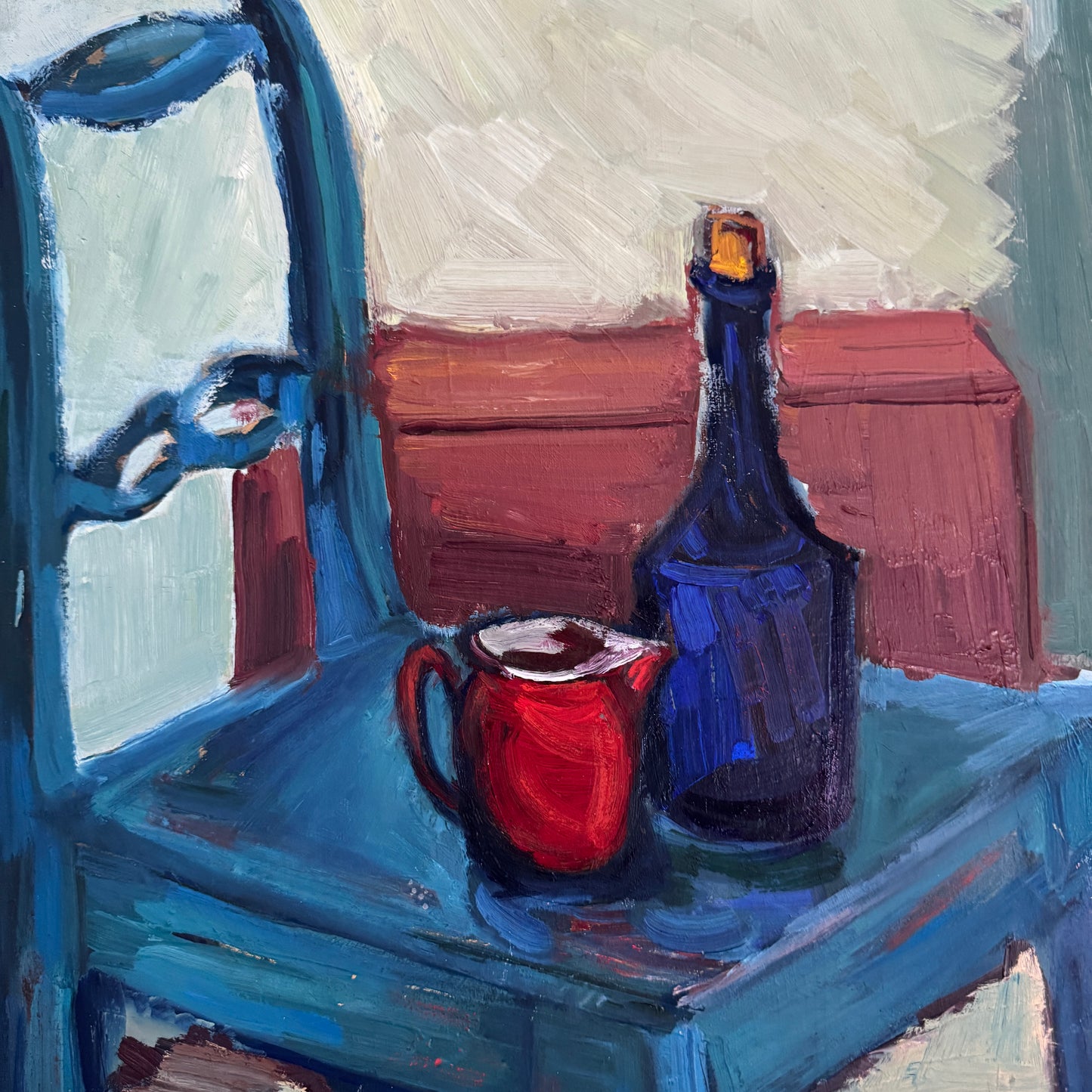 Everyday Balance. Vintage Swedish Still Life Oil Painting