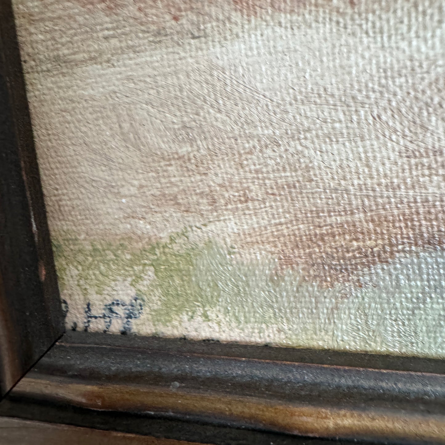 Soft Light over Jutland. Vintage Danish Oil Painting.