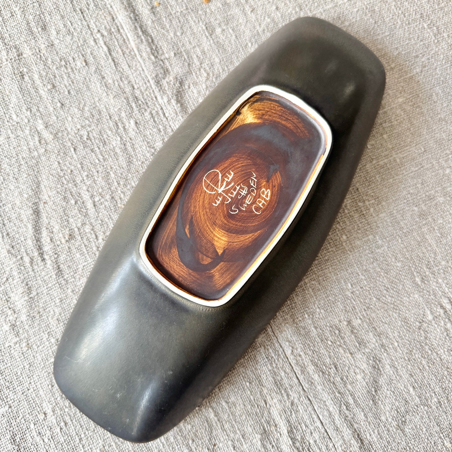Carl-Harry Stålhane for Rörstrand Sweden ca 1960s. Stoneware Bowl