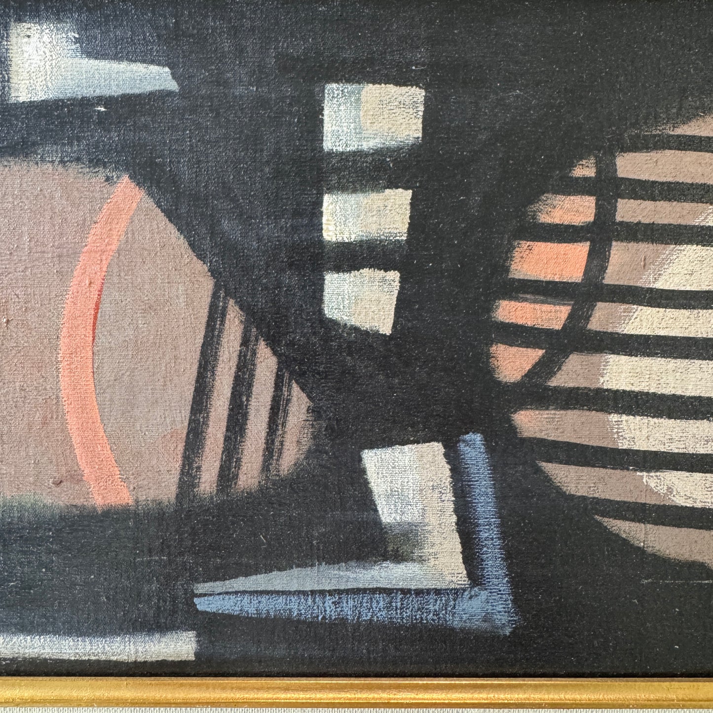 Esaias Thorén, Sweden. Abstract Composition. Vintage Original Oil Painting.