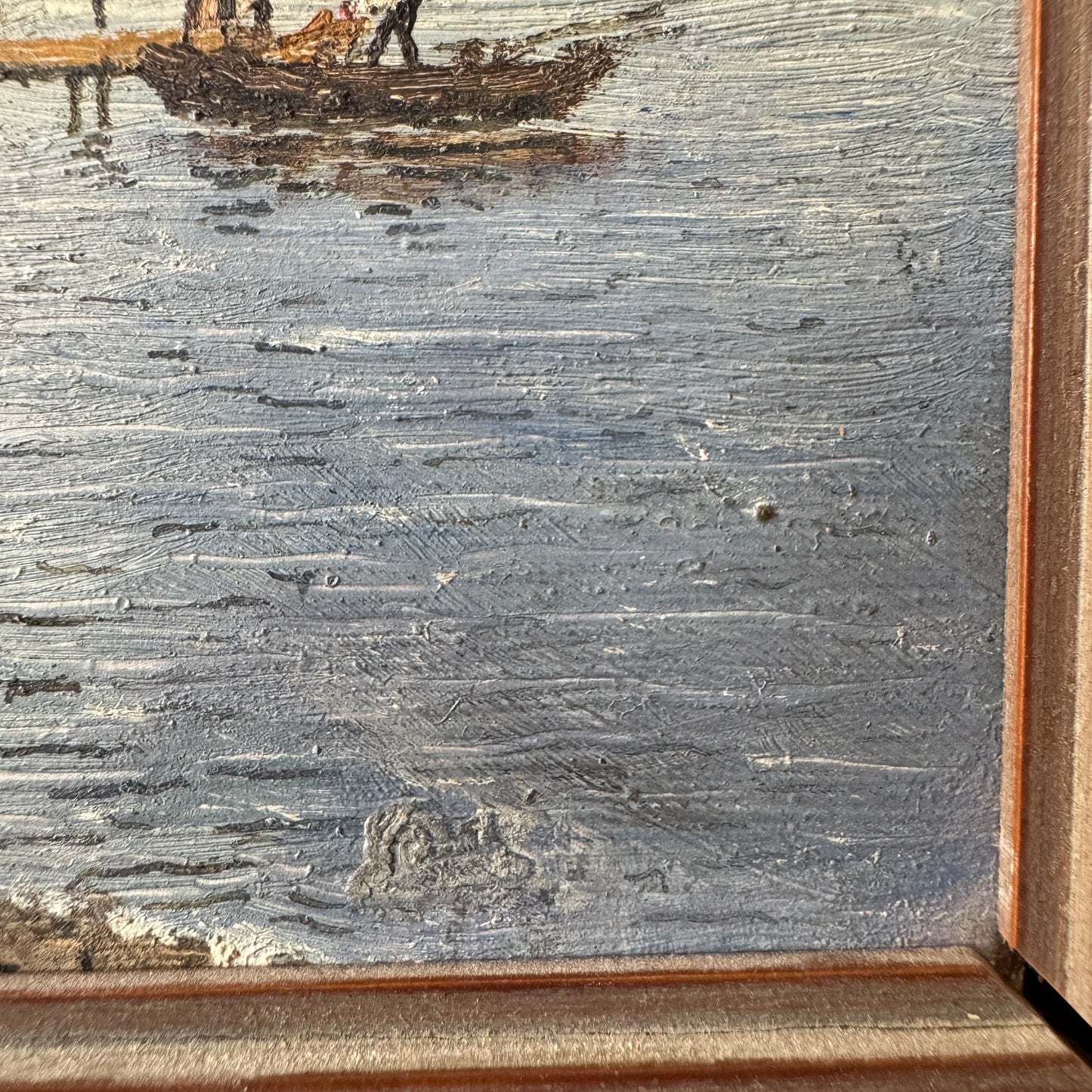 Fjällbacka. Swedish Oil Painting Early 1900s.