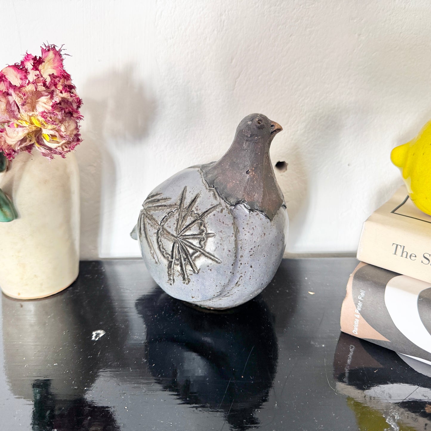 Klas-Göran Klaesson (Klase J: r) for Höganäs Sweden. Vintage Stoneware Bird.