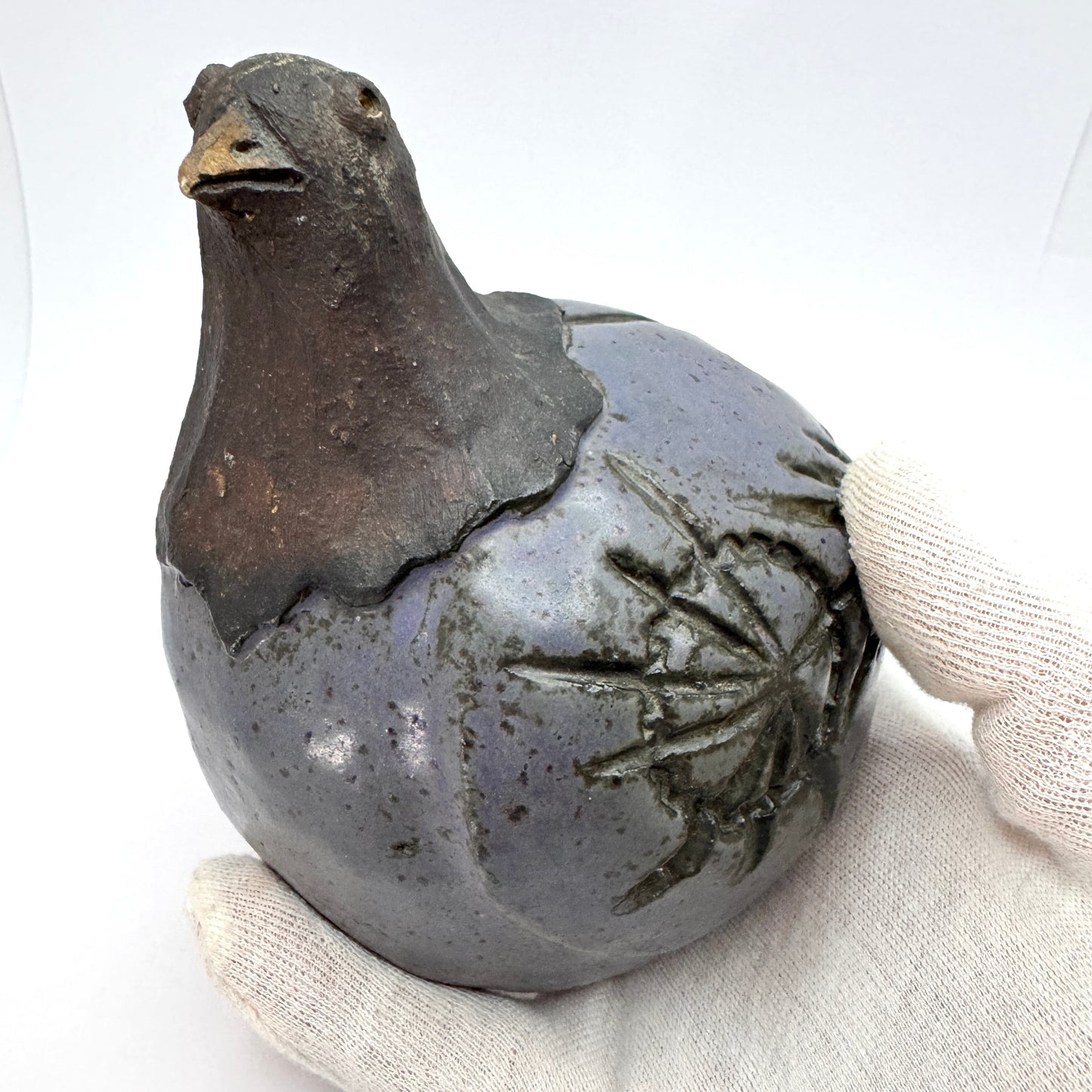 Klas-Göran Klaesson (Klase J: r) for Höganäs Sweden. Vintage Stoneware Bird.