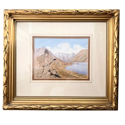 Highland Silence. Vintage Scottish Watercolor.