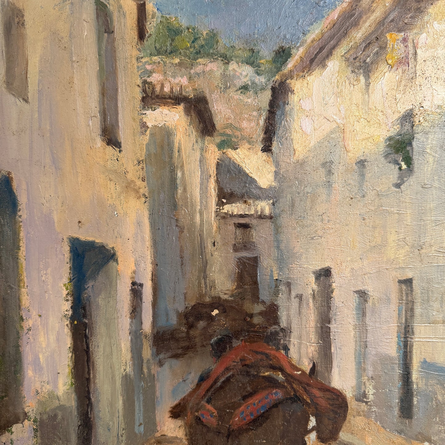 Scholarship Journey Northern Spain 1920s. Oil Painting by Robert Löfgren