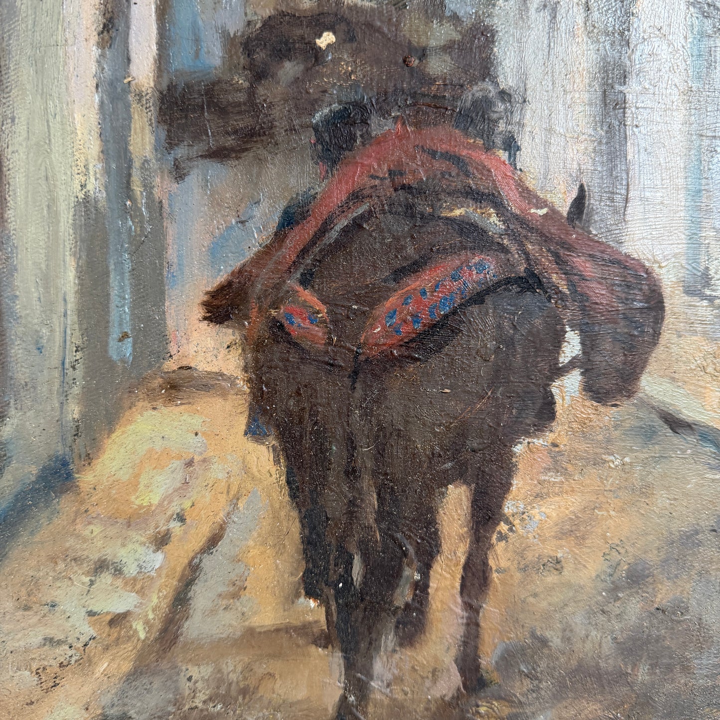 Scholarship Journey Northern Spain 1920s. Oil Painting by Robert Löfgren