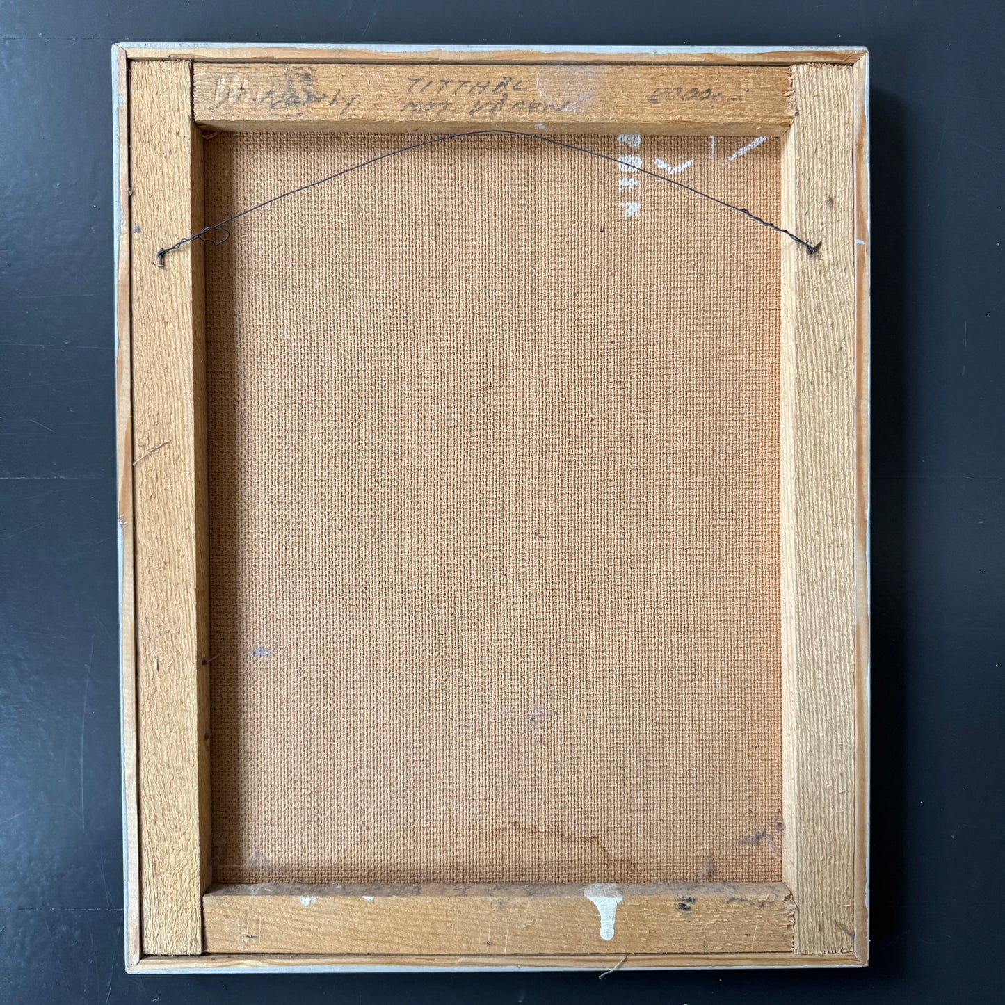 Titthål mot Våren (Peephole towards Spring). Vintage Swedish Oil Painting.