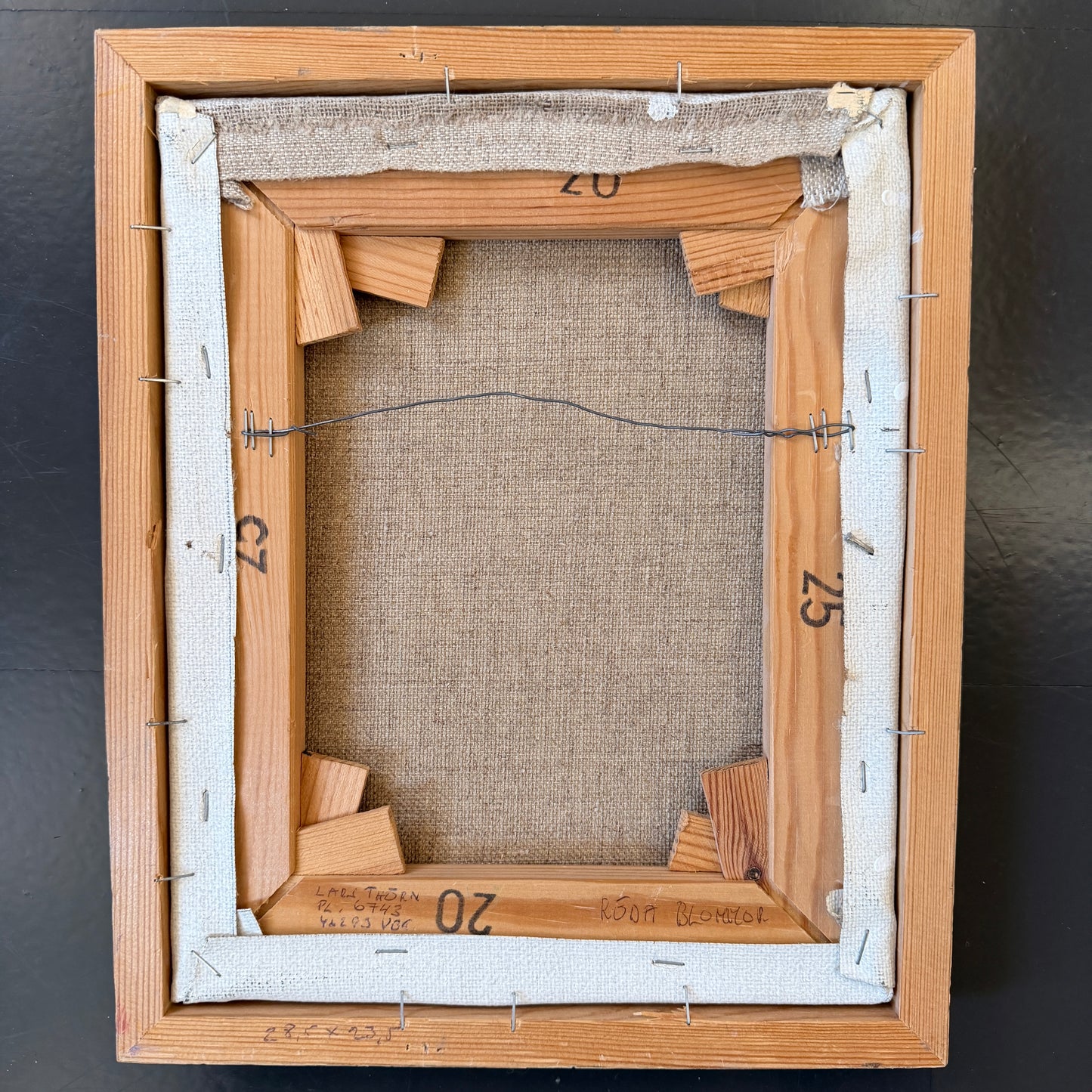 Still Life with Poppies. Vintage Swedish Oil Painting.