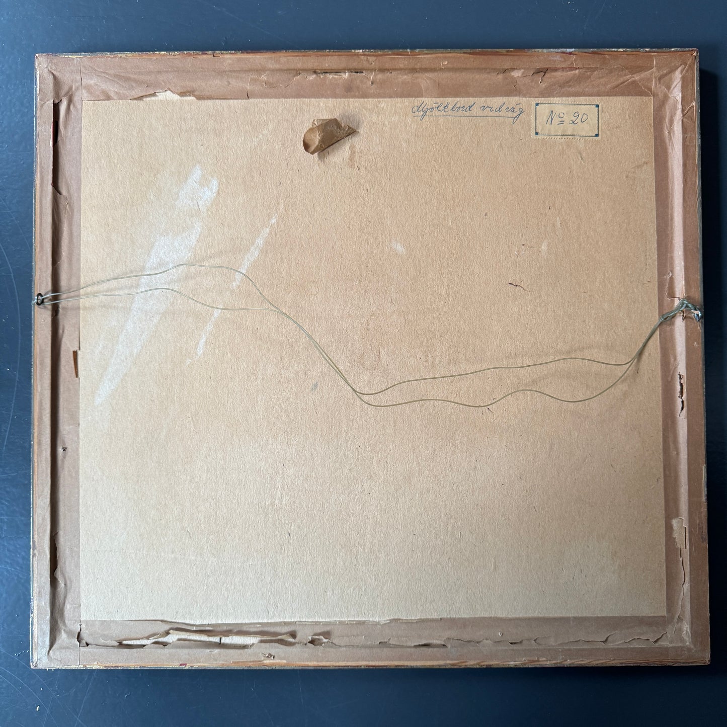 Milk Cans by the Road 1952. Vintage Swedish Pastel Painting.