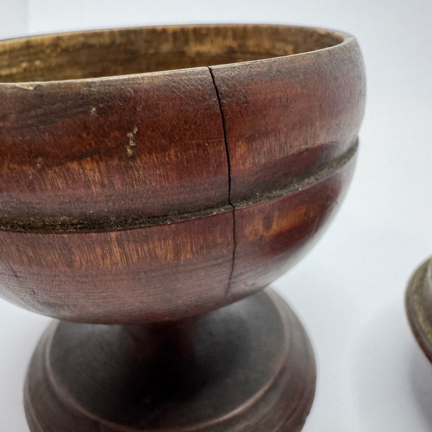 Antique ca year 1800. Scandinavian Apothecary's Treen Cup and Cover